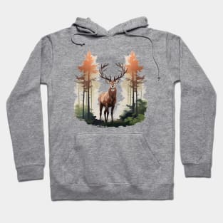 Deer And Forest Hoodie